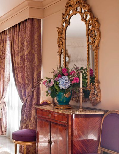 decoración, estilo Luis XVI, espejo regency