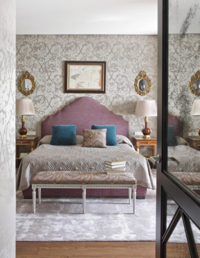 Dormitorio, Bedroom, bed, inetrior design, luxury, pintura Mompó