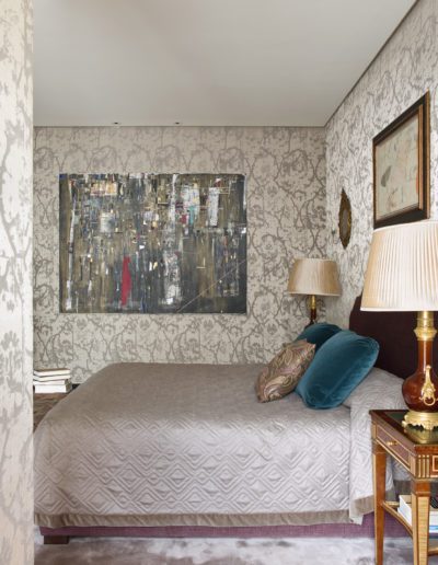 Dormitorio, Bedroom, bed, interior design, luxury, pintura Esteban Leyva